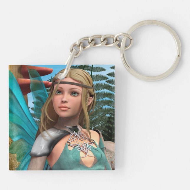 Fairy Butterfly Keychain (Back)