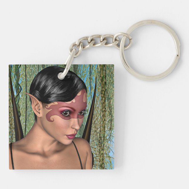 Fairy Butterfly Keychain (Back)