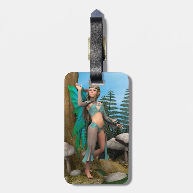 Fairy Butterfly Luggage Tag (Back Vertical)