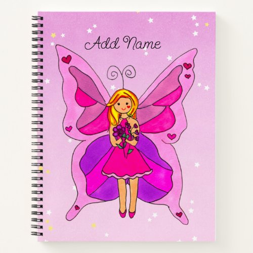 Fairy Butterfly Notebook