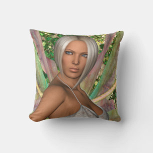 Fairy Butterfly Throw Pillow