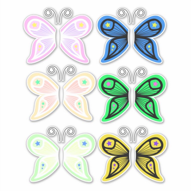 fairy butterfly wings for crafts sticker (Front)