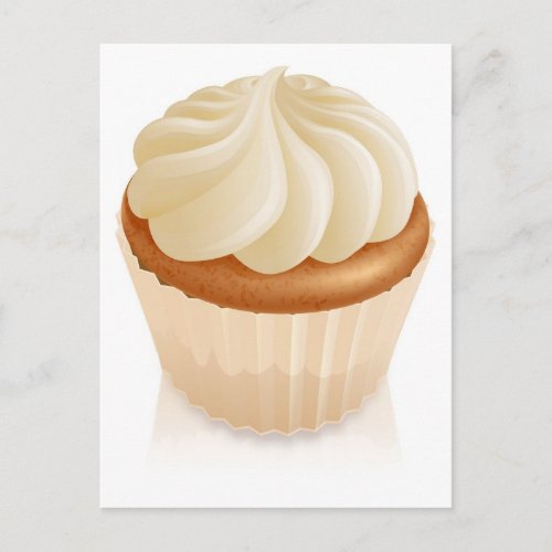 Fairy cake cupcake postcard