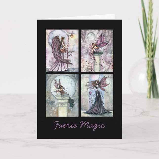 Fairy Card Faerie magic Greeting Card (Front)