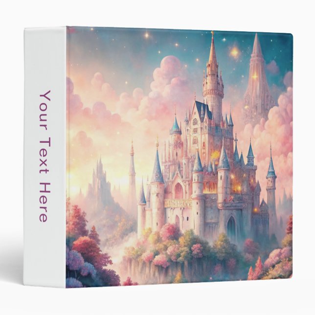 Fairy Castle 3 Ring Binder (Front/Spine)