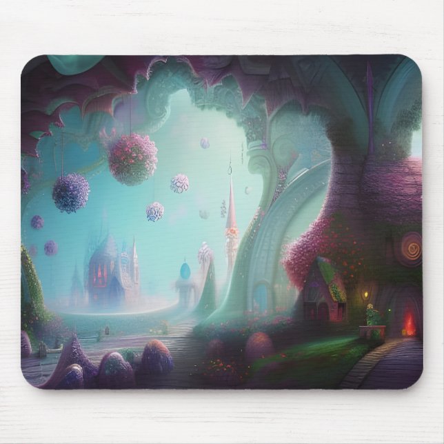 Fairy Castle in the Enchanted Woods Mouse Pad (Front)