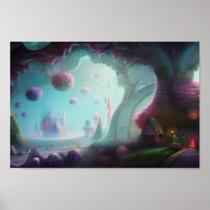 Fairy Castle in the Enchanted Woods Poster