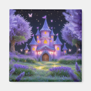 Fairy Castle of the Hidden Lavender Grove Magnet
