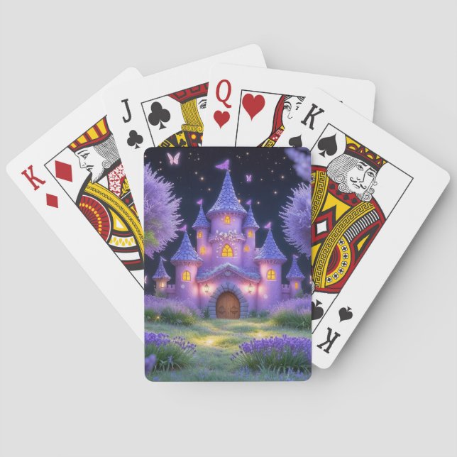 Fairy Castle of the Hidden Lavender Grove Poker Cards (Back)