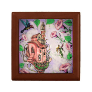 Fairy Castle with Hummingbird Gift Box
