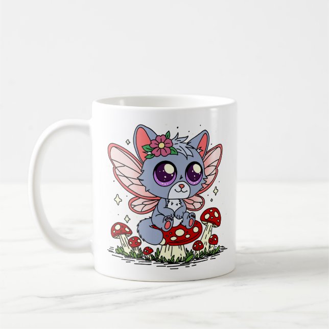 Fairy Cat Coffee Mug (Left)