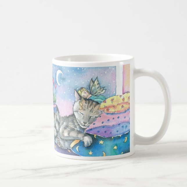 Fairy Cat Mug by Molly Harrison (Right)