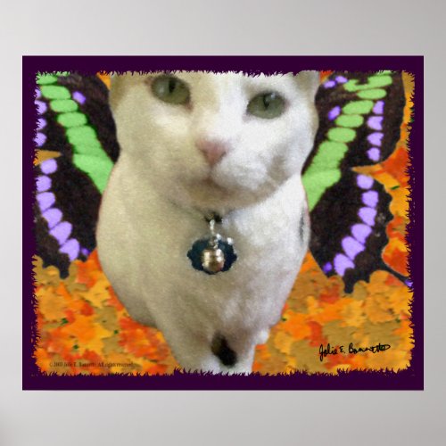 Fairy Cat PosterPrint Poster