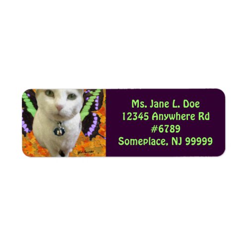 Fairy Cat Return Address Label