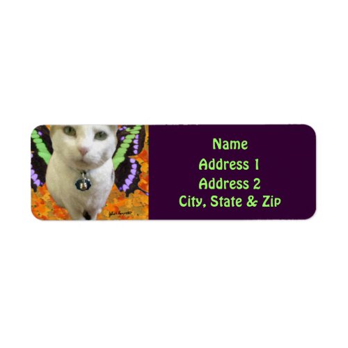 Fairy Cat Return Address Label