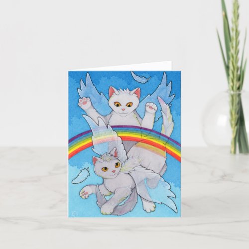 Fairy Cats Affirmation cute cat fairy FLIGHT card