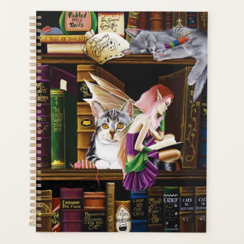 Fairy Cats Books Library Fantasy Planner