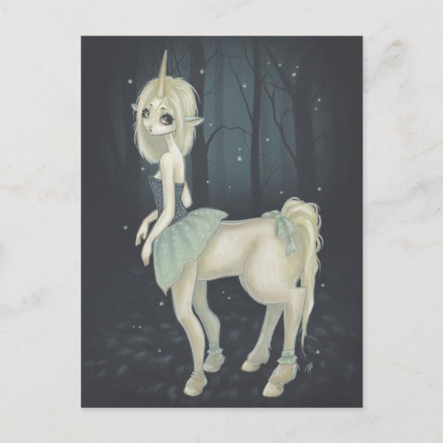 fairy centaur forest post card (Front)