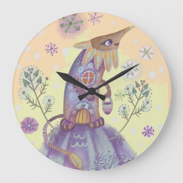 Fairy character  large clock (Front)