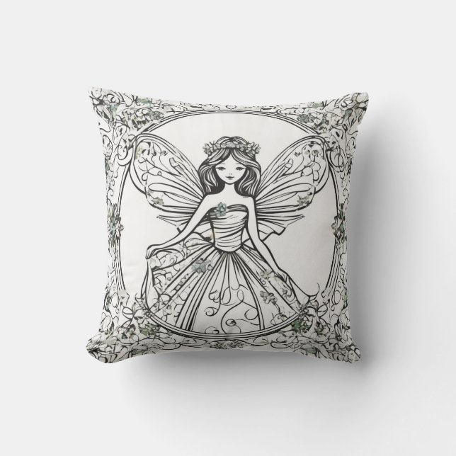 Fairy character Pillow Cushion (Front)