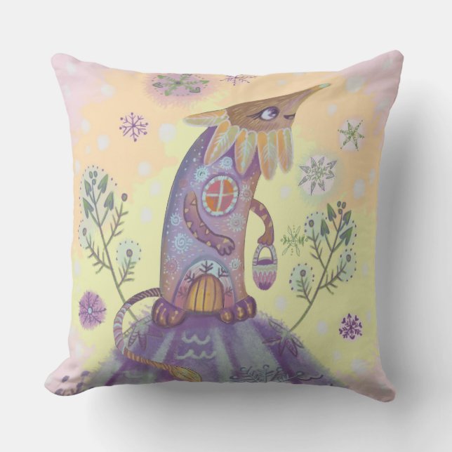 Fairy character  throw pillow (Front)