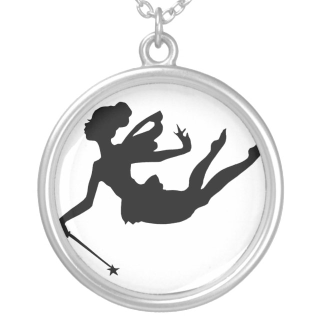Fairy Charms - Godmother Silver Plated Necklace (Front)