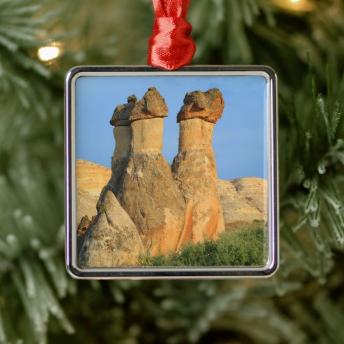 Fairy Chimneys at Sunset Metal Ornament