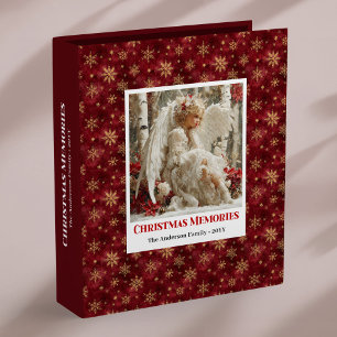Fairy Christmas Angel Victorian Floral ring binder