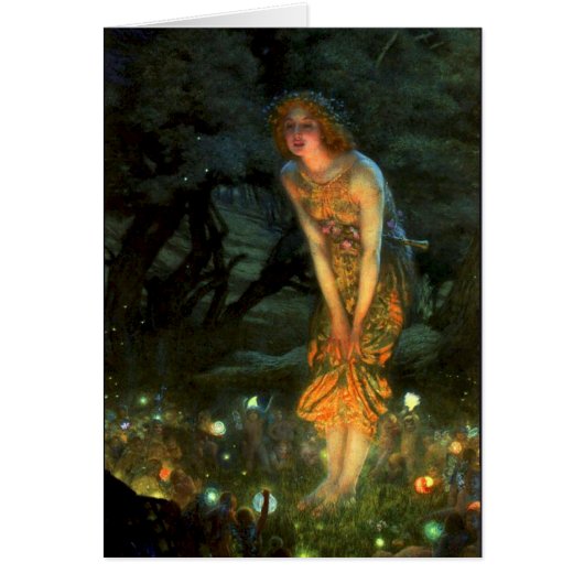 Fairy Circle Fairies Midsummer Eve Cards (Front)