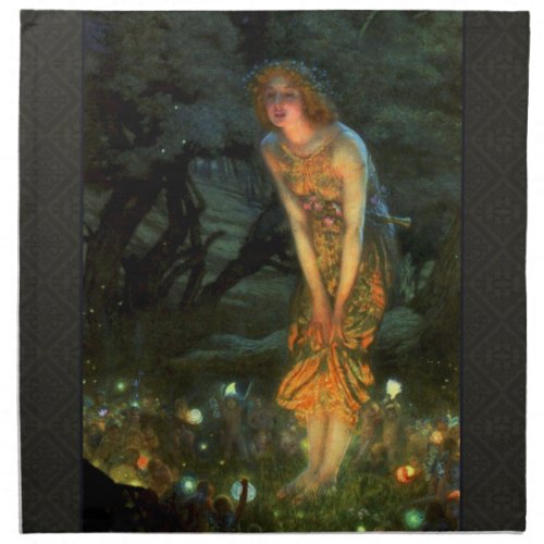 Fairy Circle Fairies Midsummer Eve Cloth Napkin