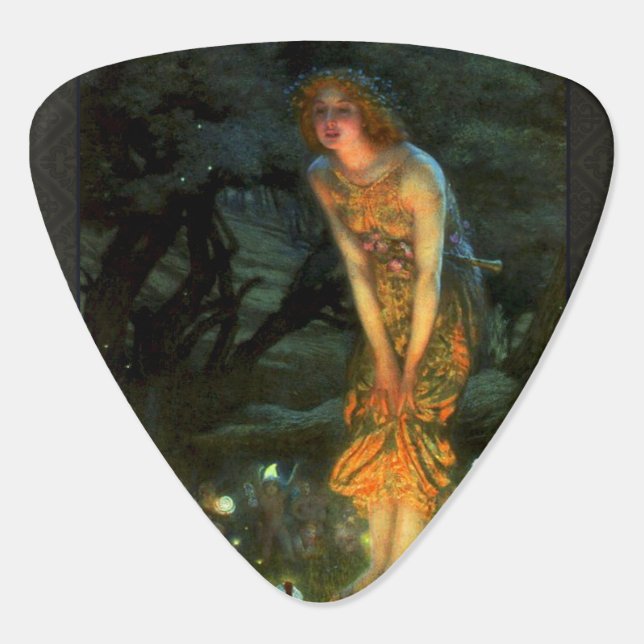 Fairy Circle Fairies Midsummer Eve Guitar Pick (Back)