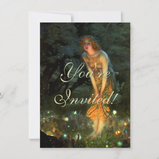 Fairy Circle Fairies Midsummer Eve Invitation (Front)