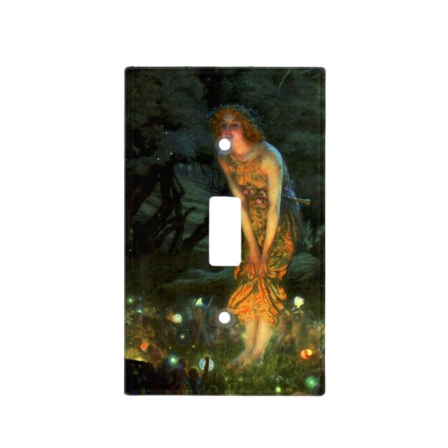 Fairy Circle Fairies Midsummer Eve Light Switch Cover (Front)