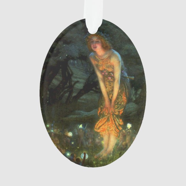 Fairy Circle Fairies Midsummer Eve Ornament (Back)