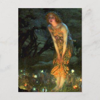 Fairy Circle Fairies Midsummer Eve Postcard by antiqueart at Zazzle