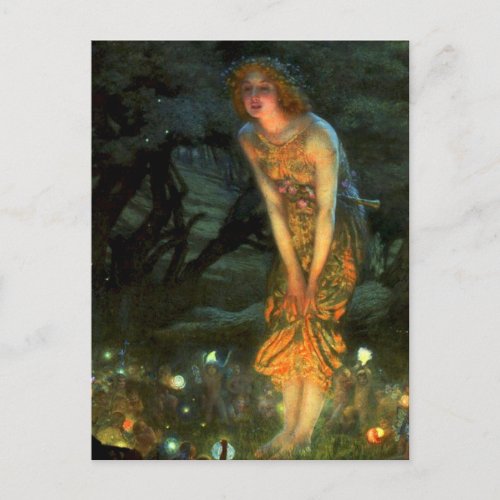 Fairy Circle Fairies Midsummer Eve Postcard