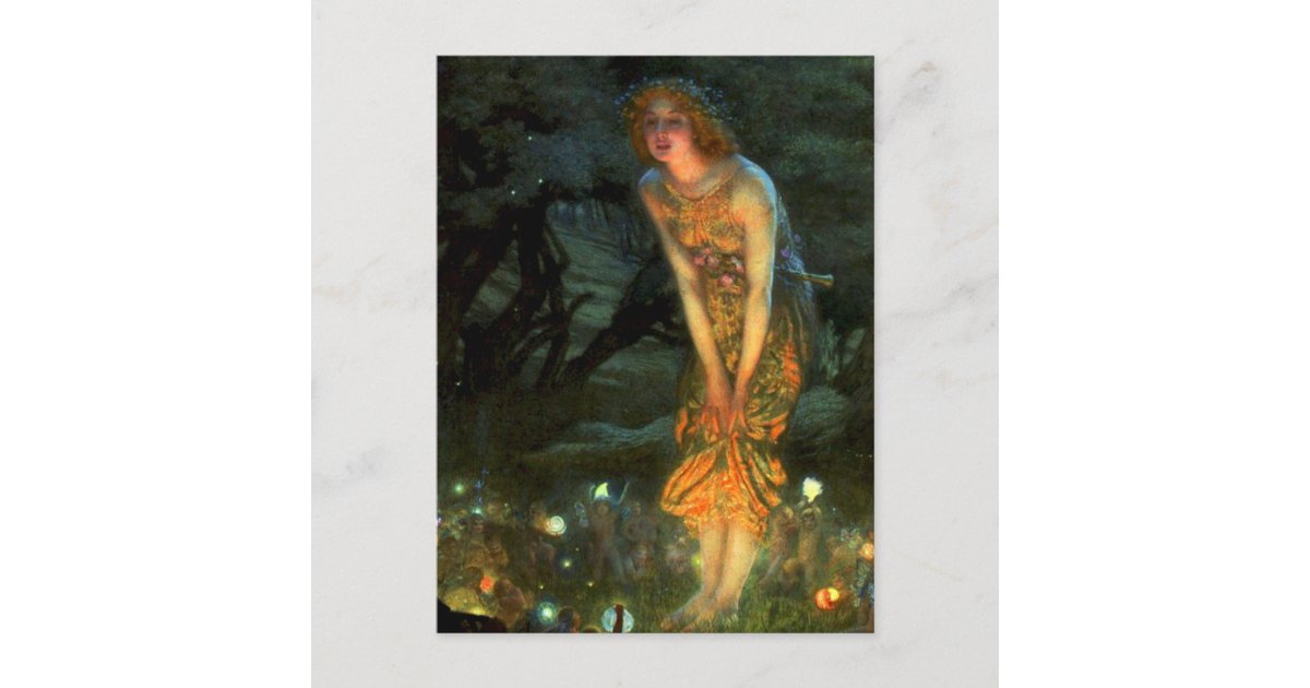 Fairy Circle Fairies Midsummer Eve Postcard | Zazzle