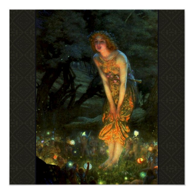 Fairy Circle Fairies Midsummer Eve Poster (Front)