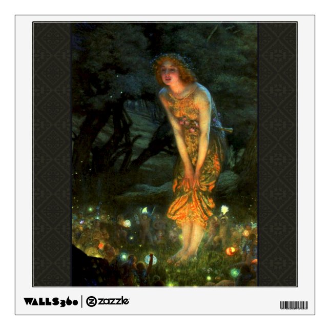 Fairy Circle Fairies Midsummer Eve Wall Decal (Front)