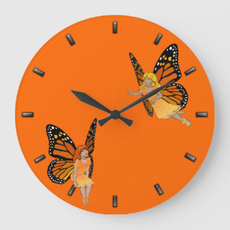 Fairy Clock Butterfly Faeries Wall Clock Fairy Art