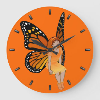 Fairy Clock Butterfly Faeries Wall Clock Fairy Art