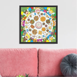 Fairy Costume Party for Children Canvas Print