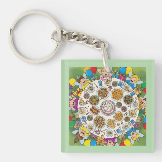 Fairy Costume Party for Children Keychain (Front)