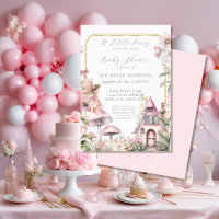 Fairy Cottage Floral Mushroom Girl Baby Shower