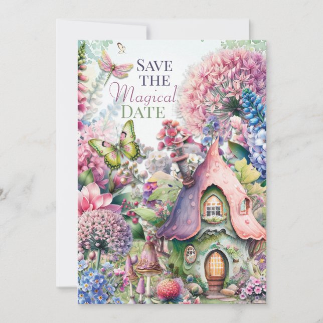 Fairy Cottage Magical Birthday Party Invitation (Front)