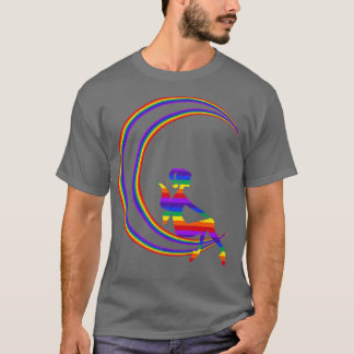 FAIRY CRECENT LUNAR MOON ART LOVE YOU TO THE MOON  T-Shirt