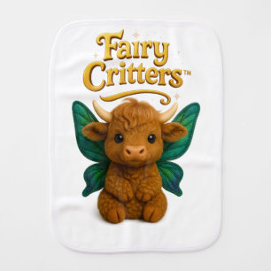 Fairy Critters™ Fairy Highland Calf Baby Burp Cloth