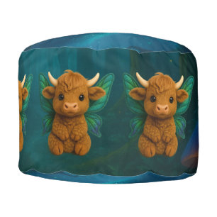 Fairy Critters™ Fairy Highland Calf Round Pouf