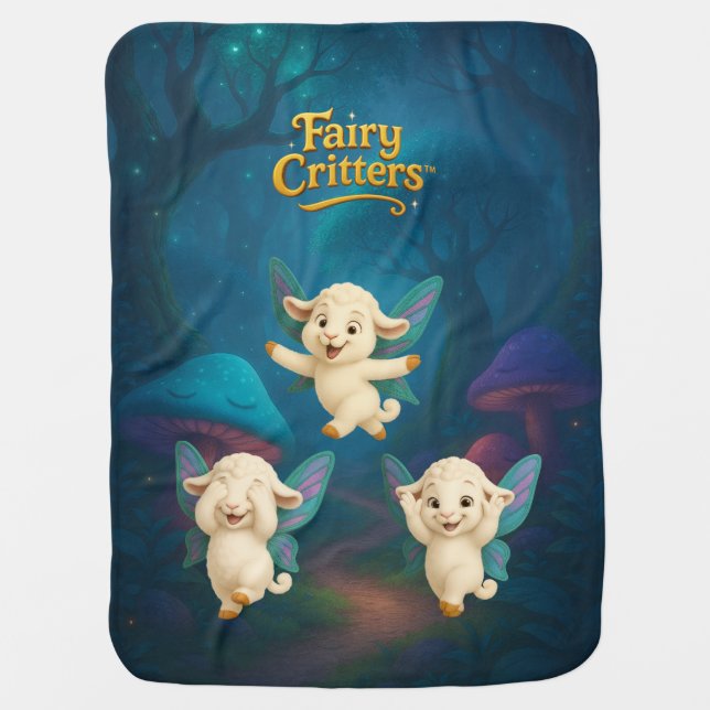 Fairy Critters™ Fairy Lamb Baby Blanket (Front)