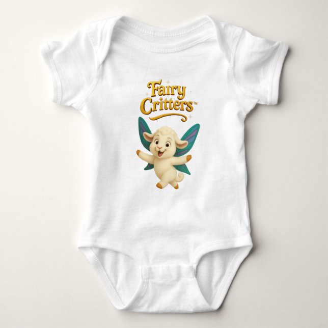 Fairy Critters™ Fairy Lamb Baby Bodysuit (Front)